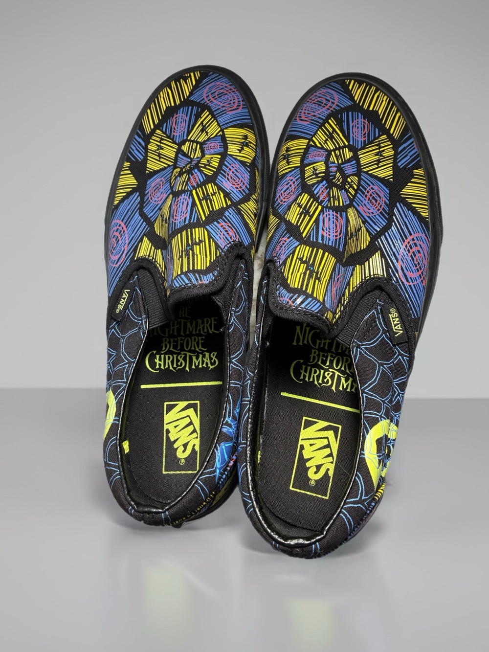 Disney Vans Nightmare Before Christmas Slip-On Black Multicolor Size 8 Women’s